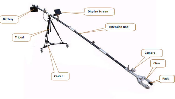 4 teleskopische Ergreifungskapazität Meter-Distanzhülsen-Fähigkeits-EOS Manipulator-10kg