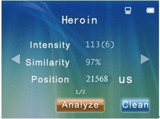 Bunter LCD-Bildschirm mischt Detektor für Heroin, Kokain, Morphiums-Entdeckung Drogen bei