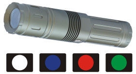 Vier CREE 10W LED der Frequenzband-gerichtliche Lichtquelle-hohen Leistung gerichtliche Taschenlampe