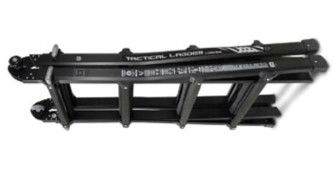 Schwarzer Farbklappstufe-Leiter-gerader taktischer Leiter-Rahmen, der 600kg lädt