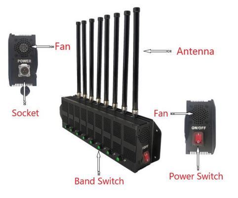 350W Handy-Signal-Störsender der hohen Leistung 2G tragbarer