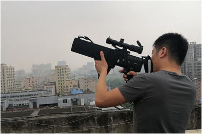Gewehr formen Hand-1000M Drone Signal Jammer
