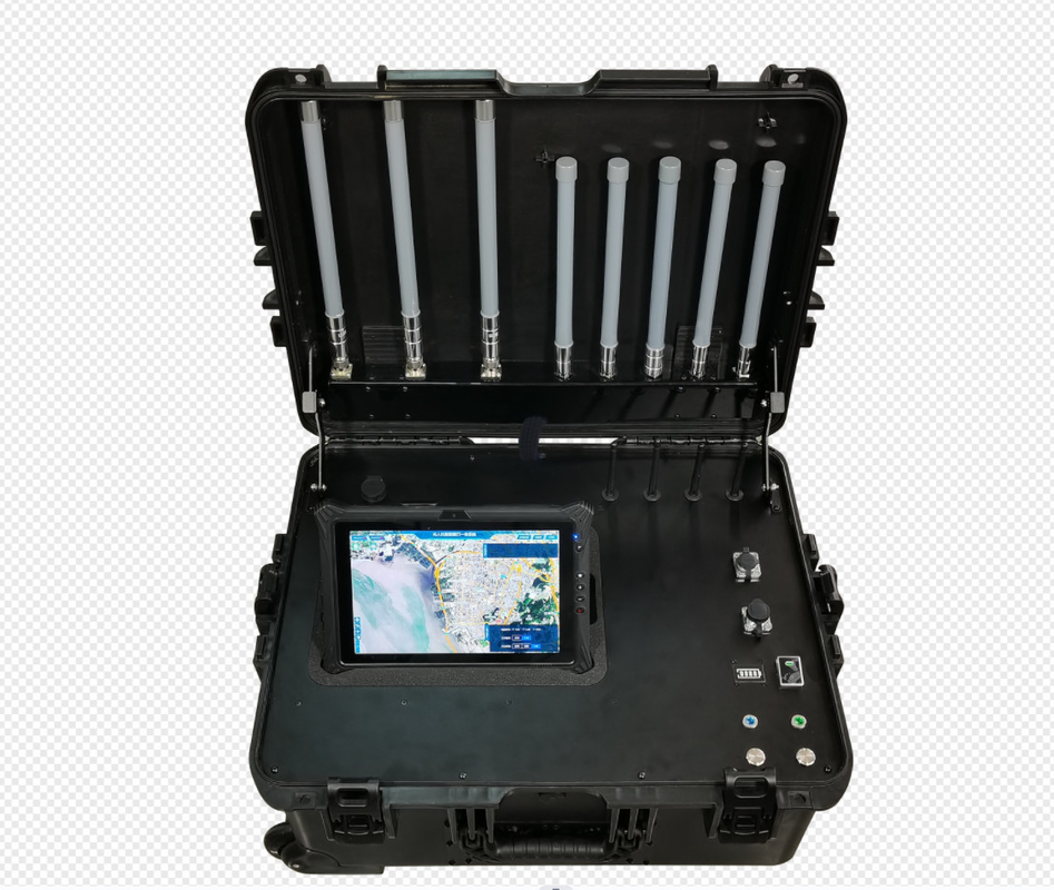 Portable UAV Detection And Control Integrated Box Full Range Portable Drone Jammer und Detektorstation