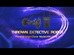 Der Roboter bewegt sich mit einer Geschwindigkeit von 0,6 m/s mit Videoaufzeichnung und Fotografie.